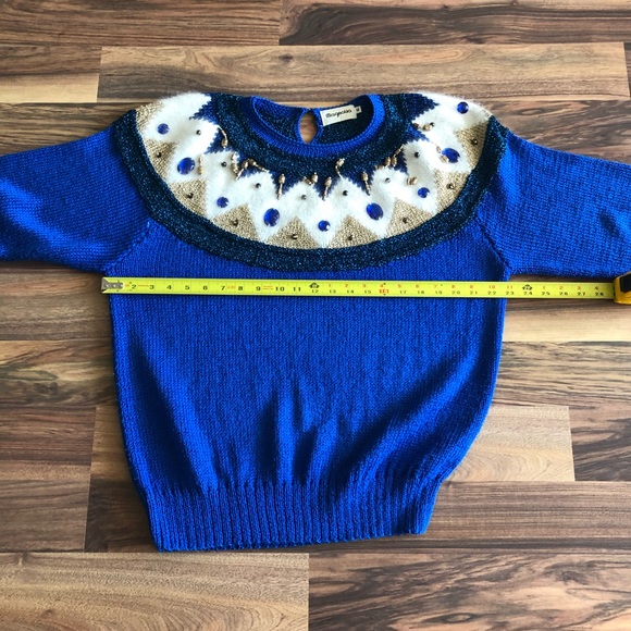 Vintage Magnolia beaded sweater - Picture 5 of 9